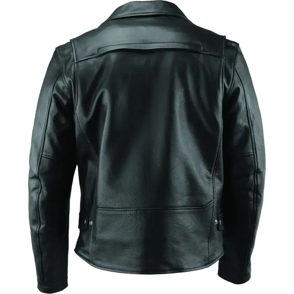 River Road Ironclad classic leather jacket black small