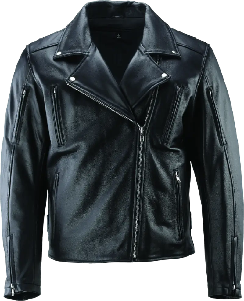 River Road Ironclad Classic Leather Jacket Black Small