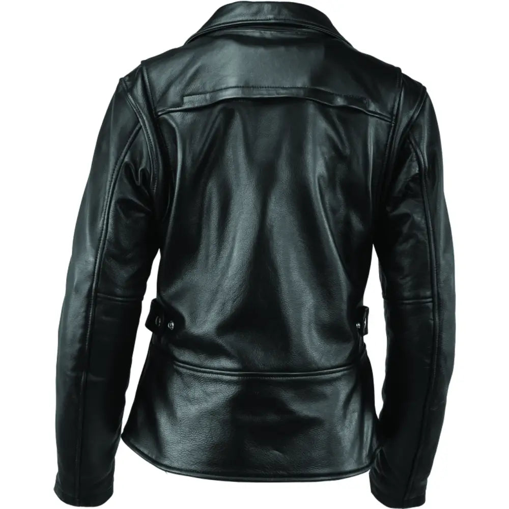 River Road Ironclad Classic Leather Jacket Black Womens - Small - 094376 - Apparel