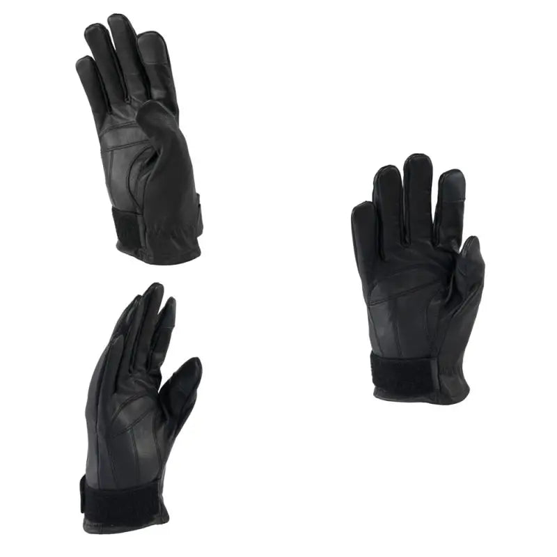 Three black leather River Road Laredo gloves for style and protection in 2XL size