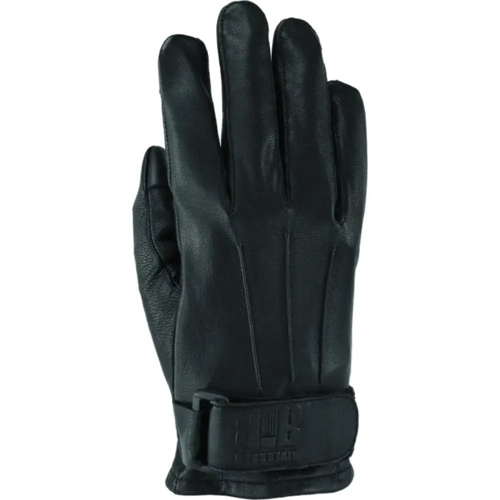Black leather River Road Laredo gloves in XL for rugged riding and style