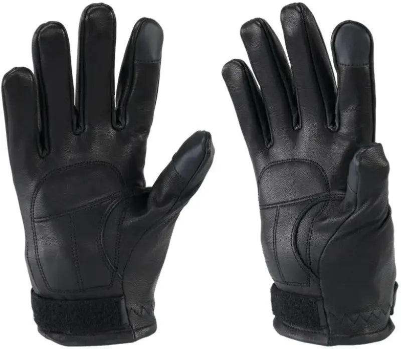 River Road Laredo gloves for women, black leather road laredo gloves, 2XL size
