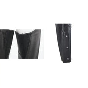 River Road Longhaul Leather Chaps Black - 3XL - 094443 - Apparel