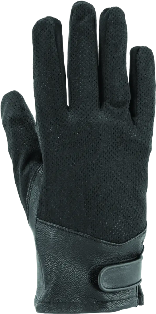 Black River Road Pecos leather mesh glove for women, large size