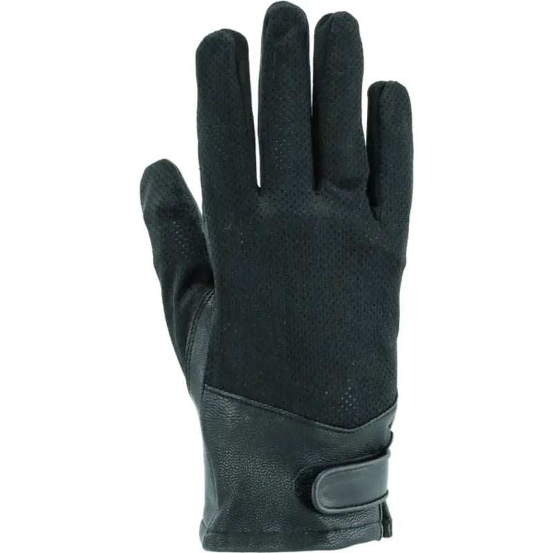Black River Road Pecos leather mesh gloves for women, large size, stylish and comfy