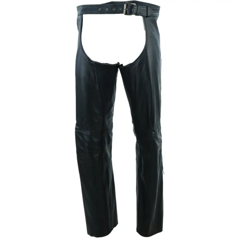 River Road Plains Leather Chaps Black - Small - 094418 - Apparel