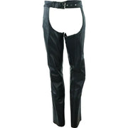 River Road Plains Leather Chaps Black Womens - Medium - 094426 - Apparel