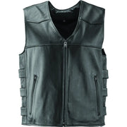 River Road Plains Leather Vest Black - Medium - 094406 - Apparel