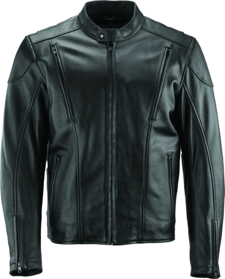 Black river road race leather jacket in 4XL style from River Road Race collection