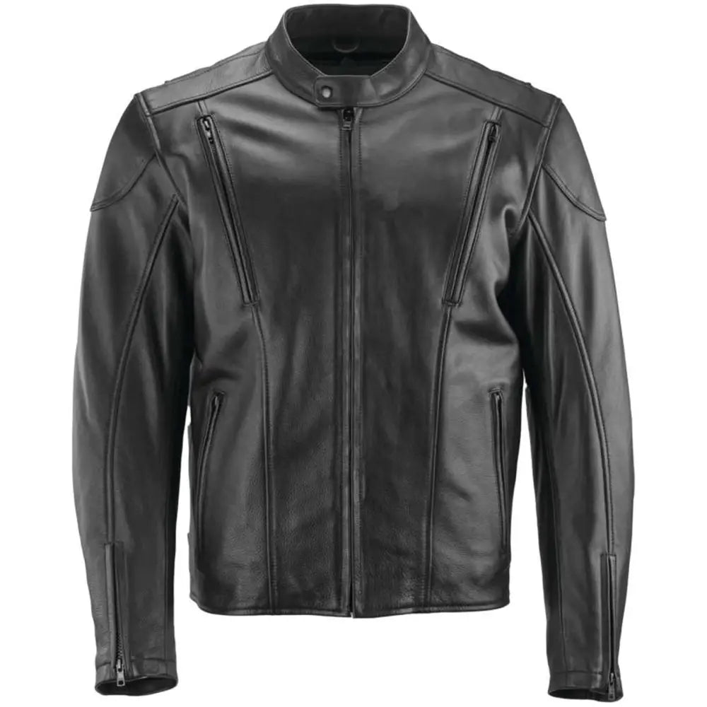 River Road Race Leather Jacket Black - Medium - 094357 - Apparel