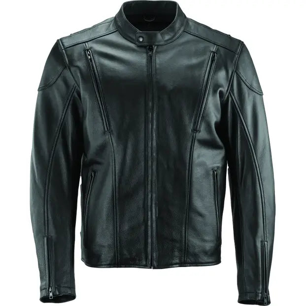 River Road Race Leather Jacket Black - Medium - 094357 - Apparel