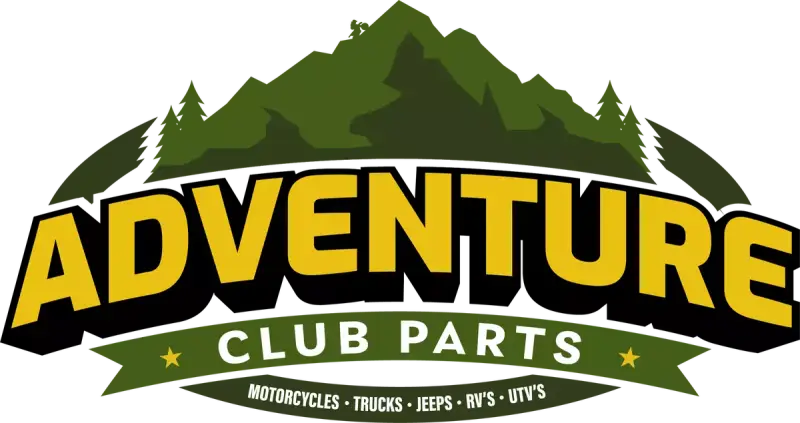 River Road Race leather jacket with Adventure Club logo