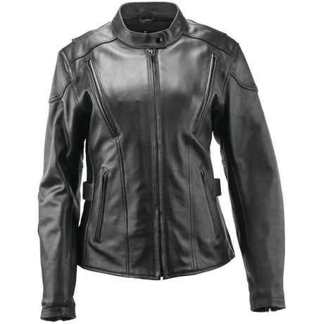 Black River Road Race Leather Jacket for women in 3XL size, stylish race leather look