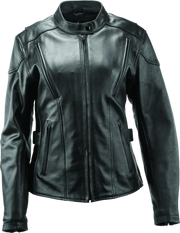 River Road Race Black Women’s Leather Jacket, Road Race Leather Style, 3XL