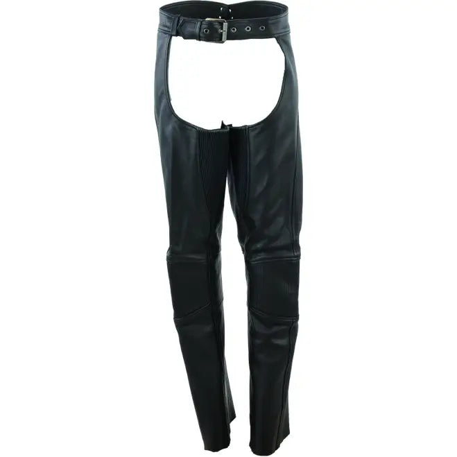 River Road Sierra Leather Chaps Black Womens - 2XL - 094453 - Apparel