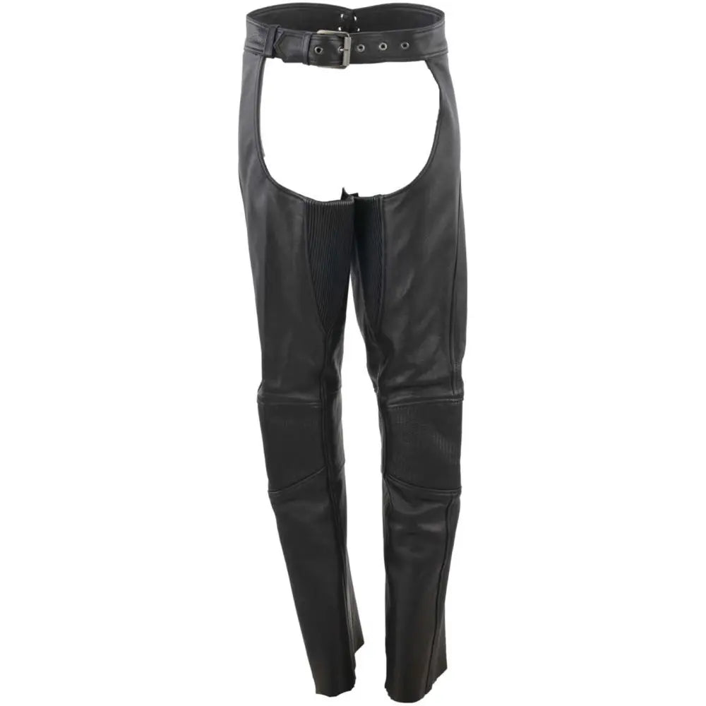 River Road Sierra Leather Chaps Black Womens - Medium - 094450 - Apparel