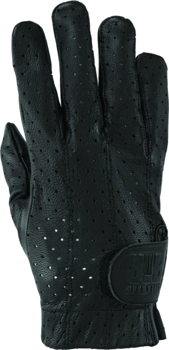 Black perforated leather glove from River Road Tucson Road Tucson Leather collection
