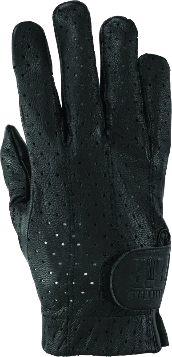 Black perforated River Road Tucson Tucson Leather Perforated Glove in large size