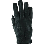 Black perforated leather glove from River Road Tucson Road Tucson Leather collection