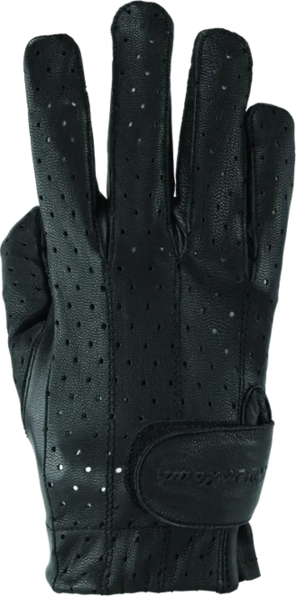 Black River Road Tucson leather perforated glove for women large size