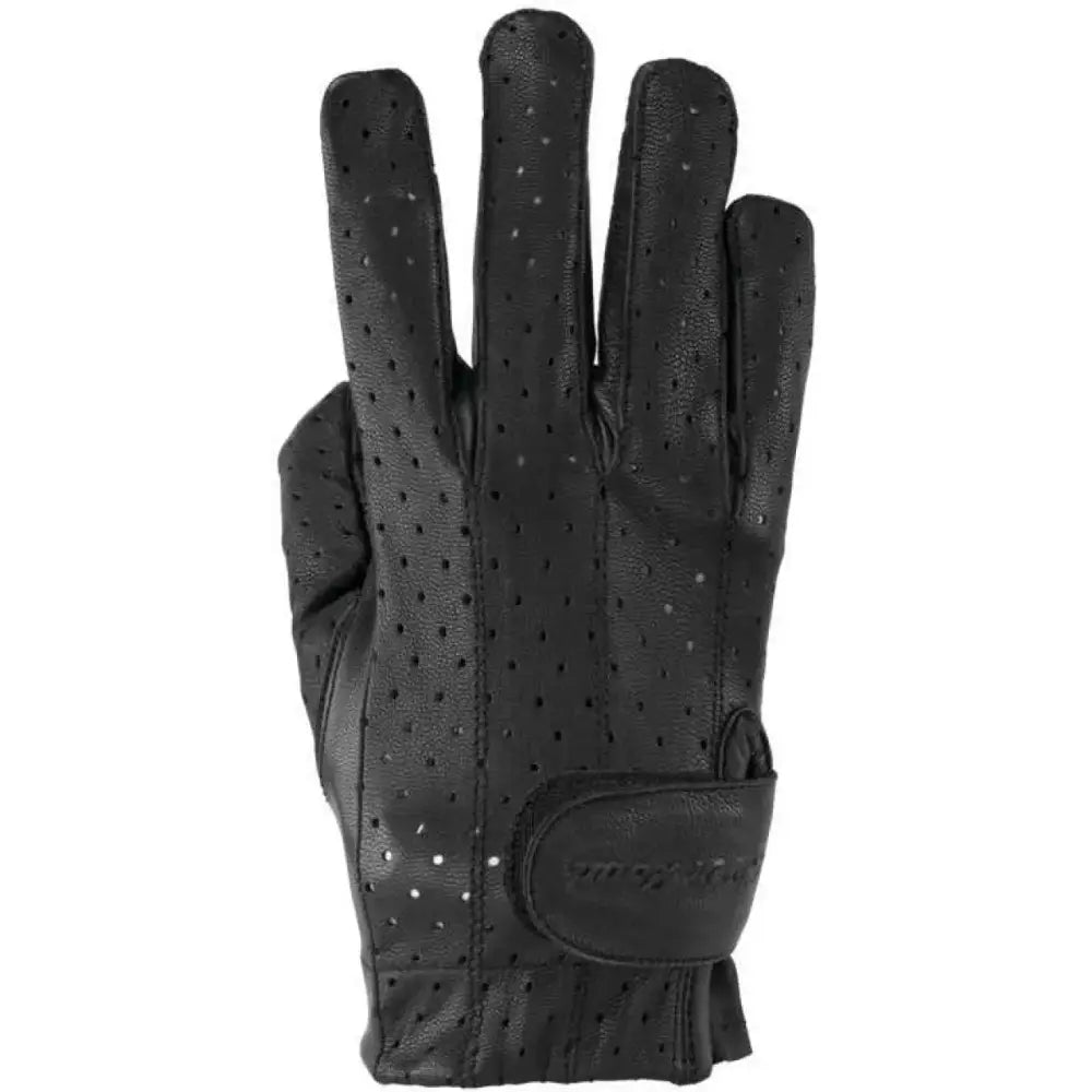 River Road Tucson black perforated leather glove for women small size