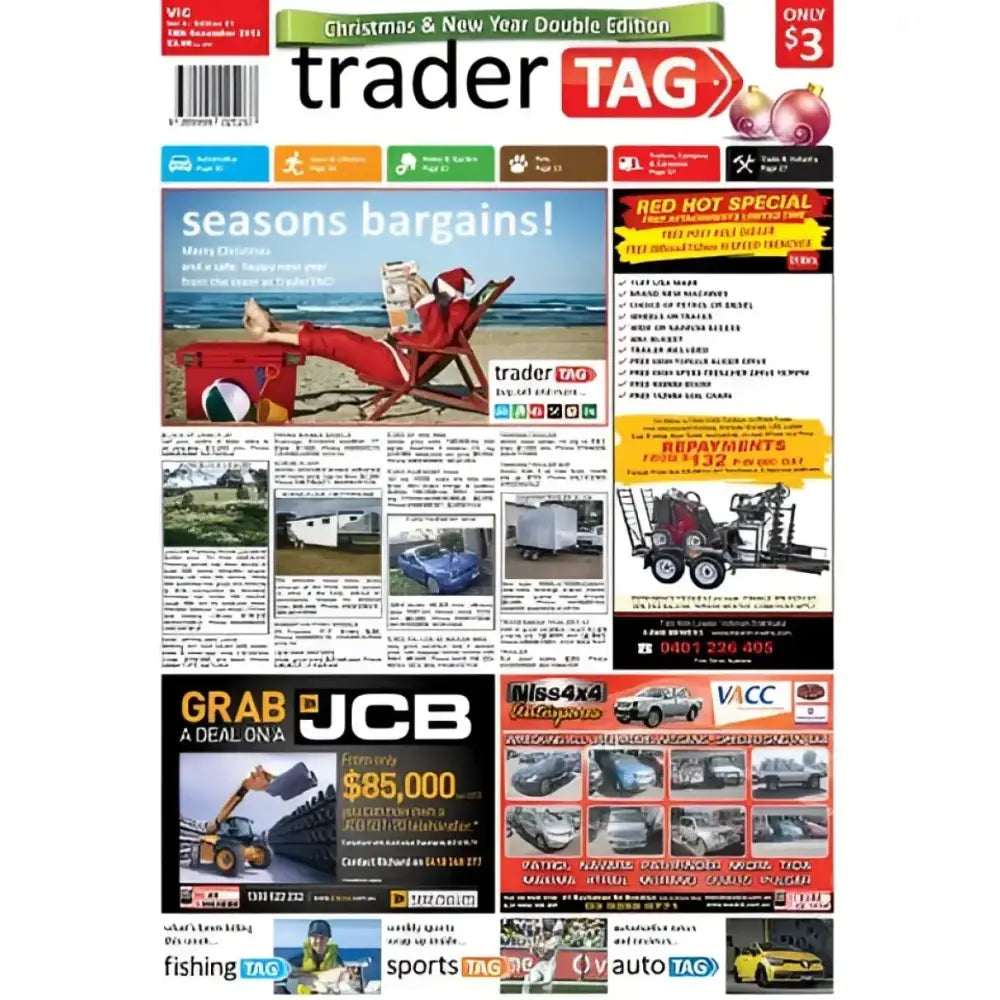 Trader Tag newspaper cover on River Road Tucson Shorty Gloves Black 3XL