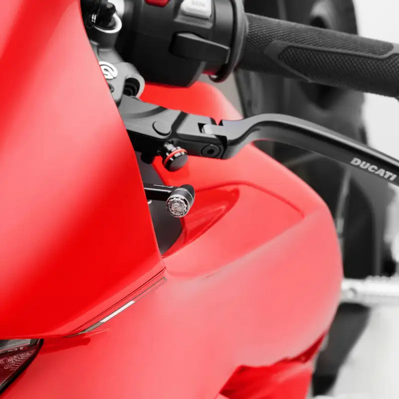 Turn Signal Light Unit W/Mount Front Black Pr Duc - RIZOMA