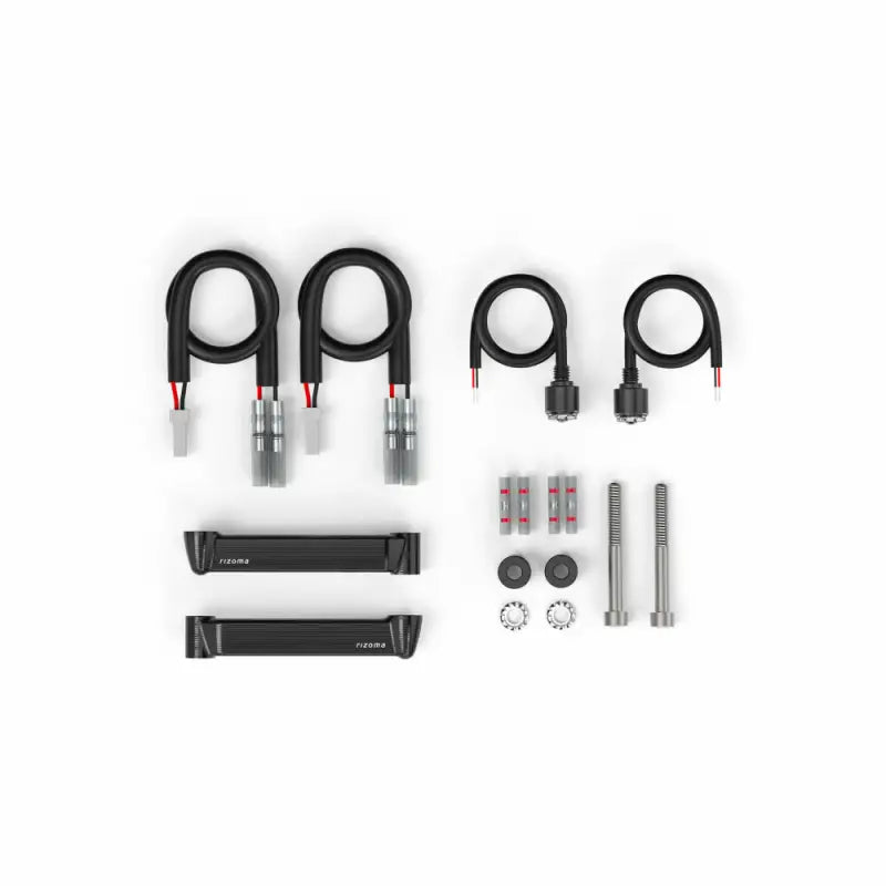 Turn Signal Light Unit W/Mount Front Black Pr Duc - RIZOMA