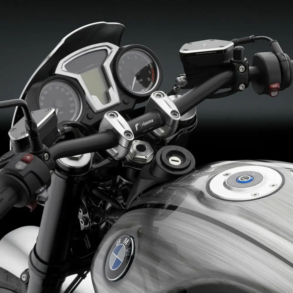 Rizoma Tapered Handlebar MA011B - Black Dia 22-29MM 35MM 755MM