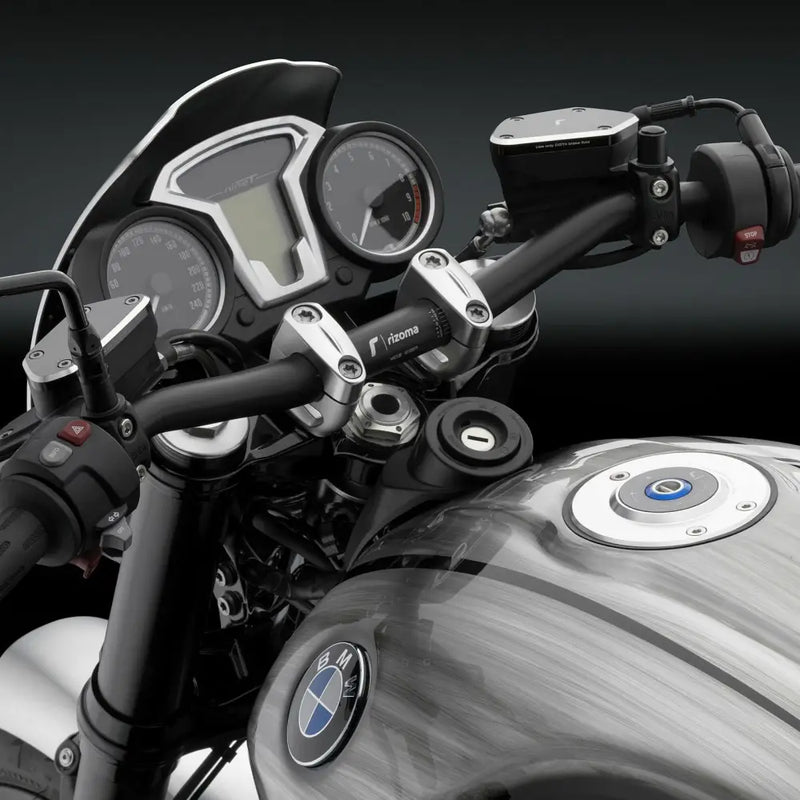 Rizoma Tapered Handlebar MA011B - Black Dia 22-29MM 35MM 755MM