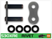 RK Chain 530XRE-RIVET - Natural - Drivetrain