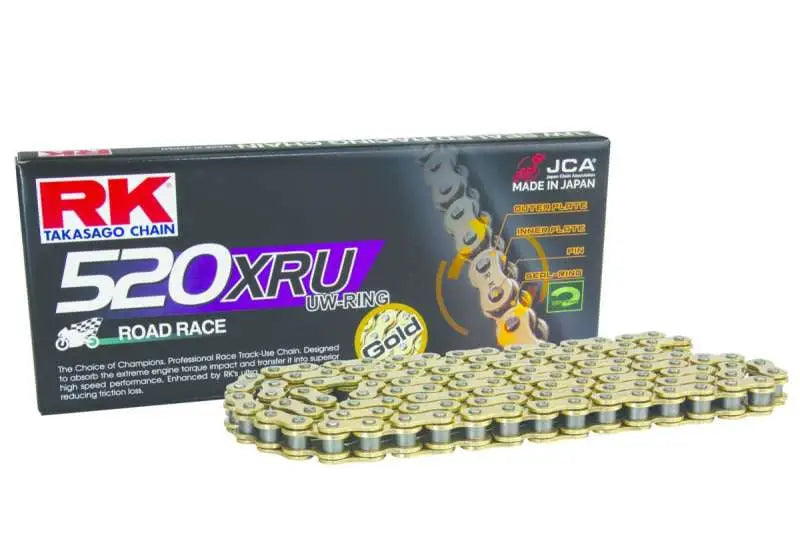 RK Chain GB520XRU-120L U-Ring - Gold - RV and Auto Parts