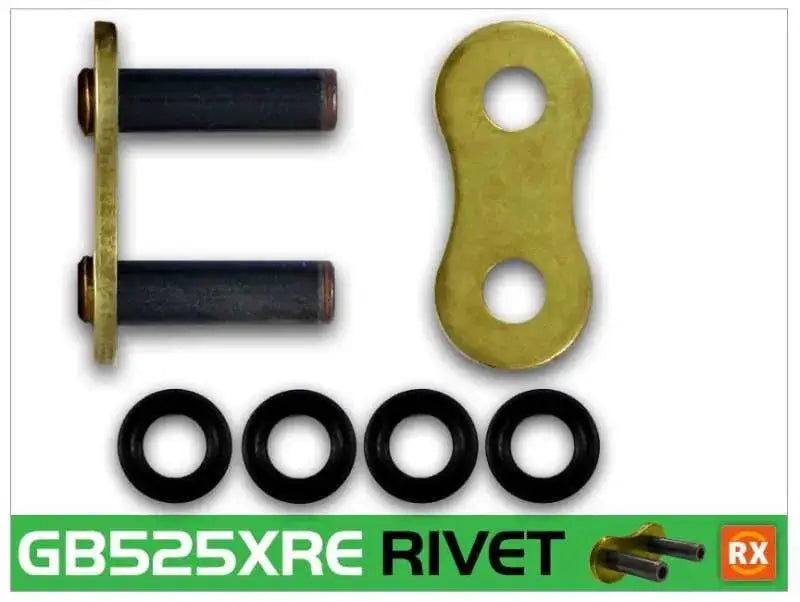 RK Chain GB525XRE-RIVET - Gold - Drivetrain