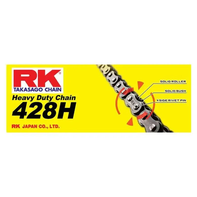 RK Chain RK-M 428H-130L heavy duty chain for tough jobs, model rk-m 428h-130l