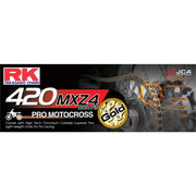 RK Excel 520 EXW Drive Chain GB420MXZ4-134 - Gold GB420MXZ4 420 134