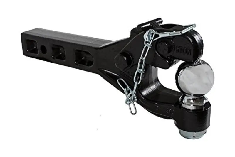 Black and silver trailer hitch from RM62516 Buyers Product for heavy-duty towing