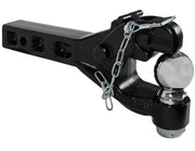 Black trailer hitch with chrome ball for RM62516 Buyers Prod Hitch Comb Rcvr Mt