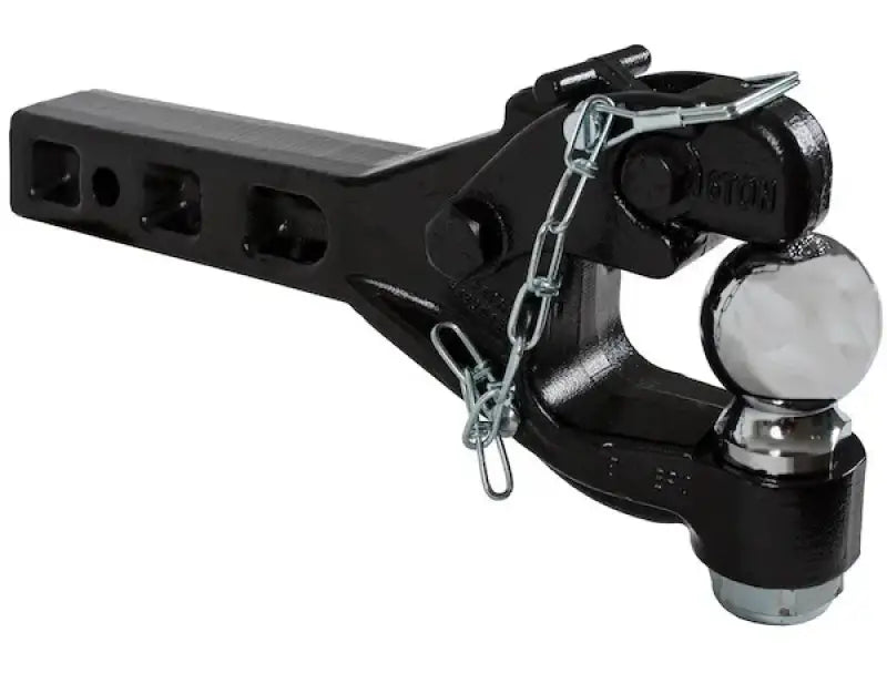 Black trailer hitch with chrome ball for RM62516 Buyers Prod Hitch Comb Rcvr Mt