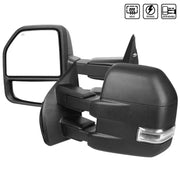 RMX-F15015F3H-P-FS Spec-D Tunin Towing Mirrors-Black Texture - Exterior Mirror