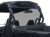 Rear view of RNGWS4000 Spike D-2 with full tilting windshield on dark grey utility vehicle
