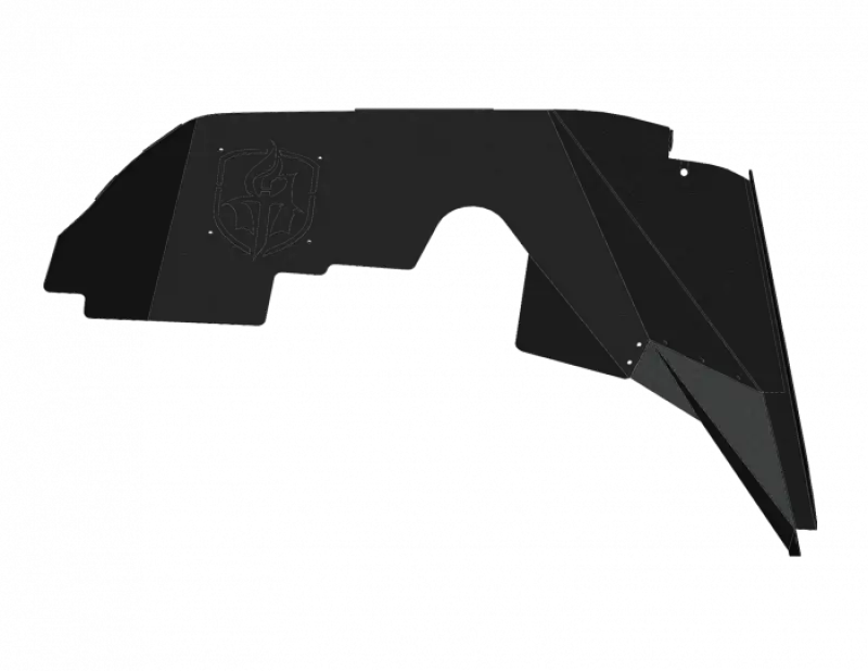 Road Armor 2018-2020 Jeep Wrangler JL Stealth Front Fender Liner in Black Steel.