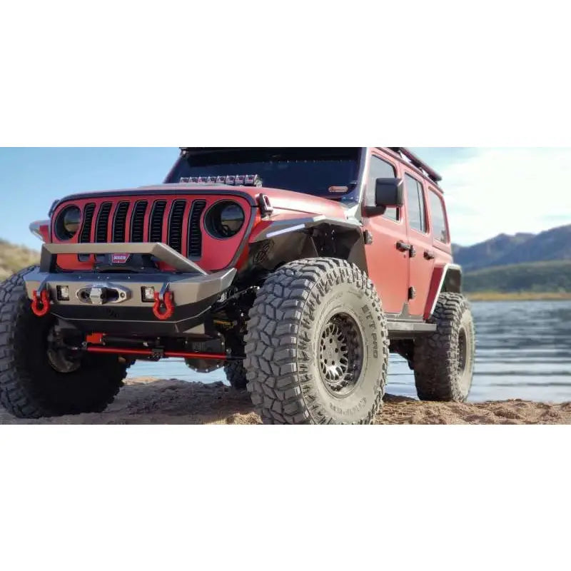 ROAD ARMOR 518LFF0Z FRONT JL FENDER LINER STAINLESS STE