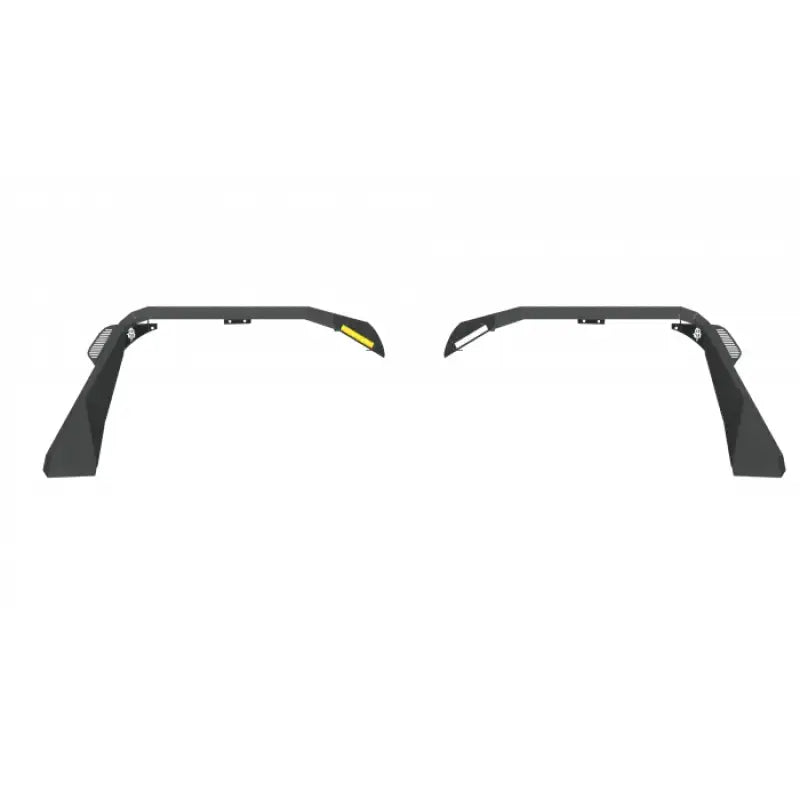 Road Armor 18-21 Jeep Wrangler JL Stealth Wide Front Fender Flare Body Armor w/LED DRL - Tex Blk - 518AFFWB