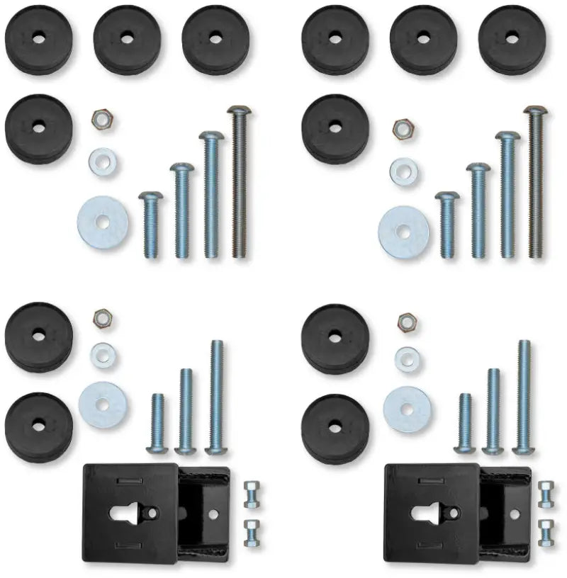 Rock Krawler 07-18 Jeep Wrangler JKU 4DR Front & Rear Bump Stop Kit (2in-4in) - Rock Krawler