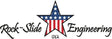 Rock Slide Engineering logo with American flag star - Made in the USA.