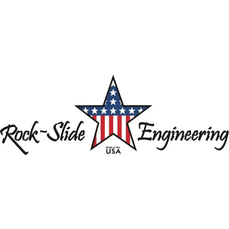 Rock-Slide Engineering logo with an American flag star and "Made in the USA" text.