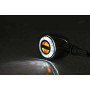 HIGHSIDER Rocket Bullet Ts/Pos Light Led Alloy Tinted Chrome Pair for Powersports