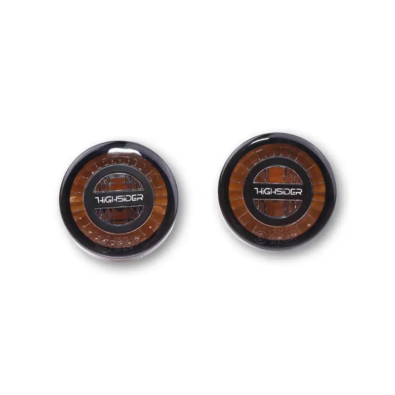 Rocket Led Turn Signal Pair Smoked Lens Black 