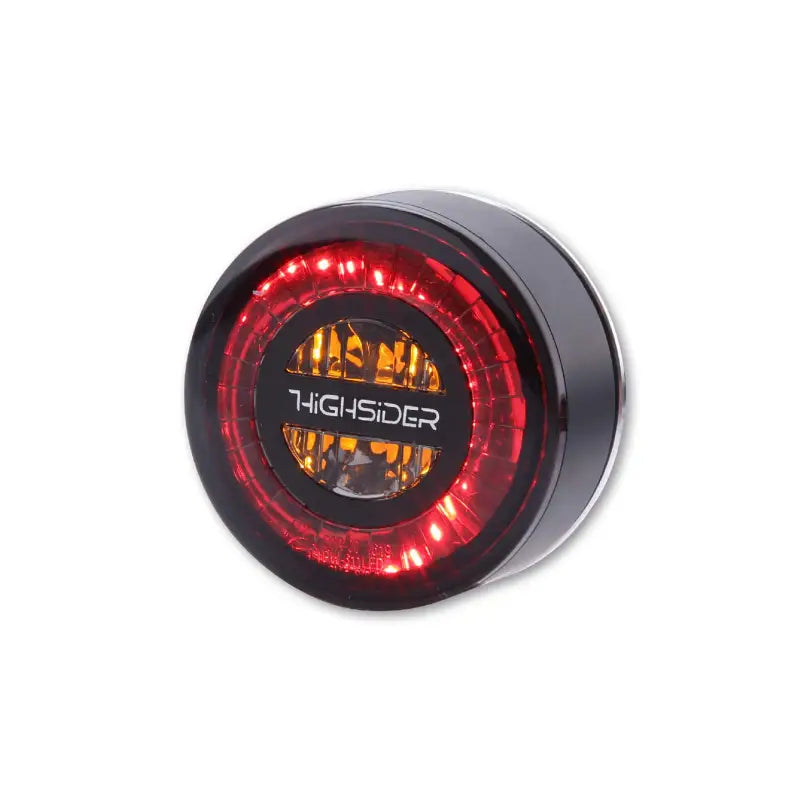 HIGHSIDER Rocket Ts/Tail/Brake Light Pair Smoked Lens Black for Powersports