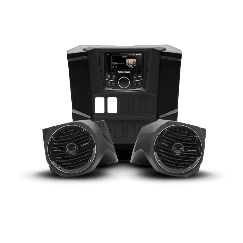 Rockford Fosgate 15-17 Polaris Ranger Stereo and Front Lower Speaker Kit (Gen-1) - RV and Auto Parts